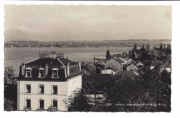 VERSOIX VUE GENERALE ET MONT-BLANC,  Circulée 1941, Cachet POSTE DE CAMPAGNE, Bonne Qualité - Versoix