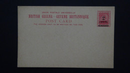 British-Guayana - 1892 - 2 Cents On 3 Cents  - Postcard - Postal Stationery - Unused - Look Scan - Brits-Guiana (...-1966)