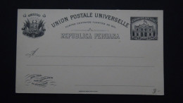Peru - 1897 - 4 Centavos  - Postcard - Postal Stationery - Unused - Look Scan - Perù