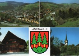 Langnau I. E. (Emmental) Autobus Bauernhaus Kirche - Langnau Im Emmental