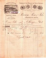 Document Du 02/07/1885 PERRIN Balais En Tous Genres - Caderousse 84 - Scans Recto-vero - 1800 – 1899
