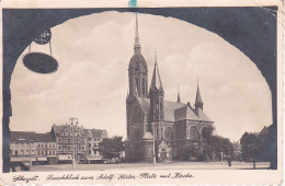 AK Rheydt - Durchblick Zum Adolf-Hitler-Platz Mit Kirche - 1943 (24623) - Moenchengladbach