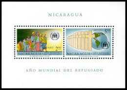 Nicaragua, 1961, World Refugee Year, WRY, United Nations, MNH, Michel Block 54 - Nicaragua