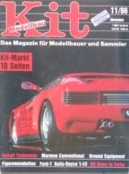 KIT - MODELLBAU - N.11/86 NOVEMBER 1986 - FERRARI TESTAROSSA 1/16 FUJIMI - Deutschland