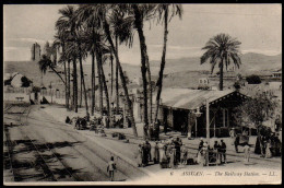 6111 - Alte Ansichtskarte - Assuan The Railway Station - Estación Estacion La Gare - Aswan