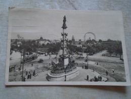 D139113 Austria  WIEN II  Prater Praterstern Mit Tegetthoffdenkmal 1932  -tram - Prater