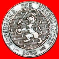 * RAMPANT LION (1877-1898): NETHERLANDS ★ 2 1/2 CENTS 1880! UNCOMMON! LOW STARTNO RESERVE! Willem III (1849-1890) - 1849-1890 : Willem III