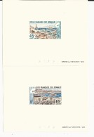 1965 - COTE DES SOMALIS - EPREUVES De LUXE  POSTE AERIENNE YVERT N°43/44 - - Storia Postale