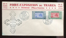 CP - Mauritanie - Foire Exposition De Trarza - Rosso - 30-31 Mars 1946 - Brieven En Documenten