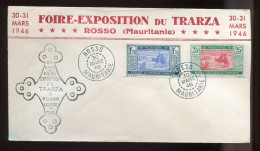 CP - Mauritanie - Foire Exposition De Trarza - Rosso - 30-31 Mars 1946 - Covers & Documents