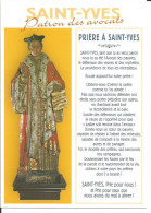 Prière à Saint Yves, Patron Des Avocats - Statue, Eglise De BRETAGNE, Treguier (22 Côtes D'Armor) - Sanctus Yvo - Santi
