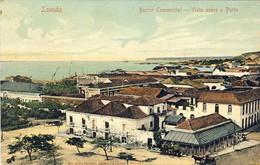 ANGOLA, LUANDA, LOANDA, Bairro Commercial, Vista Sobre O Porto, 2 Scans - Angola