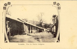 ANGOLA, LUANDA, LOANDA, Rua Do Bairro Indigena, 2 Scans - Angola