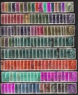 SPAIN - A LOT OF 161 FRANCO STAMPS -  1955/1960 - 18 DIFFERENT VALUES - USED STAMPS - Collections