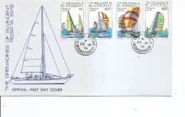 Voile -Régates ( FDC Des Grenadines De Saint-Vincent De 1979 à Voir) - Sailing