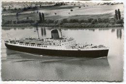 - Paquebot " Maroc " - Remontant La Gironde, Bordeaux, Glacée, Petit Format, écrite En 1954, Scans. - Steamers