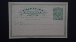 Uruguay - 1892 - 2 Centavos - Postcard - Postal Stationery - Unused - Look Scan - Uruguay