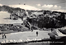 04755 "(RI) TERMINILLO - PIAZZALE DI PIAN DE' VALLI - PISTA DI PATTINAGGIO'" ANIMATA, AUTO, BUS.  CART SPED 1960 - Rieti