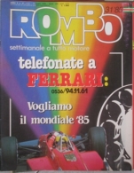 ROMBO - N.31 - 1985 - RALLY DELLA LANA - Motoren