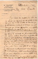 VP5365 - Papier Lettre M. FOURRE Maitre Armurier Au 7ème Rgt De Tirailleurs Algériens CONSTANTINE - Documenten