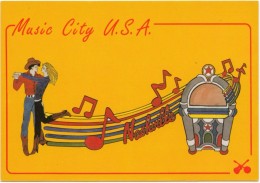 Music City USA, Greetings From Nashville, Tennessee, Unused Postcard [18753] - Nashville