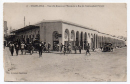 Maroc--CASABLANCA-Nouvelle Kissaria (Zanzi Bar)et L´entrée De La Rue Du Commandant Provost (très Animée,voiture,attelage - Casablanca
