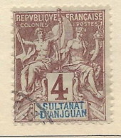 Anjouan - 1892 - Usato/used - Allegorie - Mi N. 3 - Used Stamps