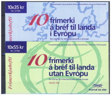 Islanda - 1995 - Nuovo/new MNH - Europa CEPT - Libretto - Mi N. 826/27 - Unused Stamps