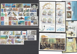 Spagna - Annata 1995 - Nuovo/new MNH - Mi N. 3193/19, 3234/56, Block 56/61 - Full Years