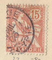 Territori Francesi - Alexandrie - 1903 - Usato/used - Allegorie - Mi N. 22 - Oblitérés