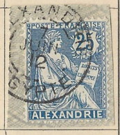 Territori Francesi - Alexandrie - 1903 - Usato/used - Allegorie - Mi N. 24 - Gebruikt