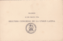 #T94   SECOND CONGRESS OF LATIN UNION,   BOOKLETS,  1954, SPAIN EXIL, ROMANIA. - Carnets