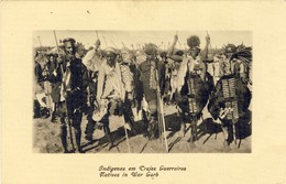 MOÇAMBIQUE, MOZAMBIQUE, Indigenas Em Trajes Guerreiros, 2 Scans - Mozambique