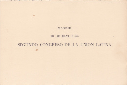 #T102      SECOND CONGRESS OF LATIN UNION, MADRID,   BOOKLETS,  1954,  , SPAIN EXIL, ROMANIA. - Libretti