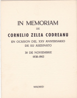 #T104   IN MEMORIAM OF CORNELIU Z. CODREANU , BOOKLETS,1963 , SPAIN EXIL, ROMANIA. - Postzegelboekjes