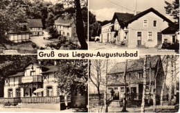 Radeberg Liegau Augustusbad - S/w Mehrbildkarte 1 - Radeberg