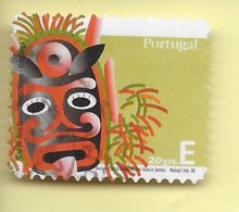 TIMBRES - STAMPS -  PORTUGAL - 2006 - MASQUES DE PORTUGAL - TIMBRES AUTOCOLLANTS - 2e. GROUPE - TIMBRE OBLITÉRÉ - Oblitérés