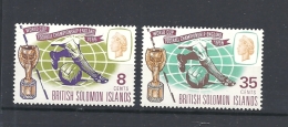 BRITISH SOLOMON ISLANDS  1966 Football World Cup - England  ** Mitchel 154/155 - Isole Salomone (...-1978)