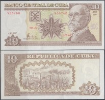 2007-BK-3 CUBA 10$ MAXIMO GOMEZ UNC 2007 PLANCHA - Kuba