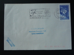 61 Orne Alencon Festival Folklore 1997 - Flamme Sur Lettre Postmark On Cover - Afstempelingen & Vlagstempels