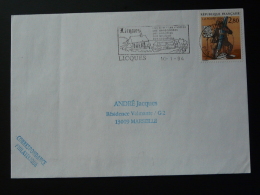 62 Pas De Calais Licques Abbatiale 1994 - Flamme Sur Lettre Postmark On Cover - Abbayes & Monastères