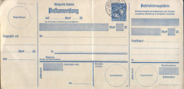 Germany/Bavaria - Postal Stationery - Postanweisung A103/II 20pf Blau 1914 Unused - 2/scans - Autres & Non Classés