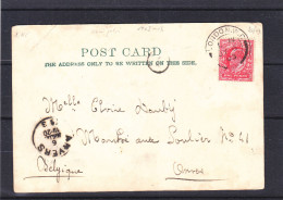 Grande Bretagne - Carte Postale De 1903 - Oblitération London - Expédié Vers La Belgique - Anvers - Brieven En Documenten