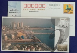 Construction Site Of Qingdao International Sailing Center,CN 06 Qingdao Olympic Philately Exhibition Pre-stamped Card - Sailing