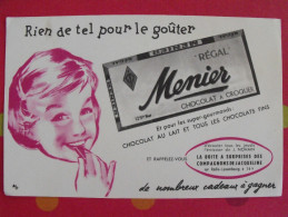 Buvard Chocolat Menier. Aventures De Jacqueline. Jean Nohain Radio Luxembourg. Vers 1950. - Kakao & Schokolade