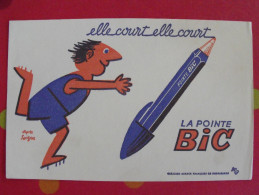 Buvard Stylo Pointe Bic. D'après Savignac. Vers 1950. - Papelería