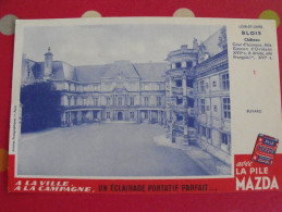 Buvard Pile Mazda. Loir Et Cher Château De Blois. Vers 1950. - Piles