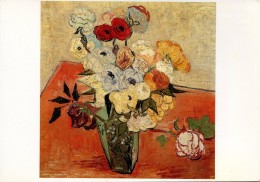 V50 / NEUVE CP VINCENT VAN GOGH ROSES ET ANEMONES VOIR DOS - Van Gogh, Vincent