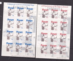 Tonga SG 882-883 1984 20th Anniversary Of Tonga Newspaper  Sheetlets MNH - Tonga (1970-...)