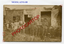 MOISLAINS-CARTE PHOTO Allemande-Guerre 14-18-1 WK-France-80- - Moislains